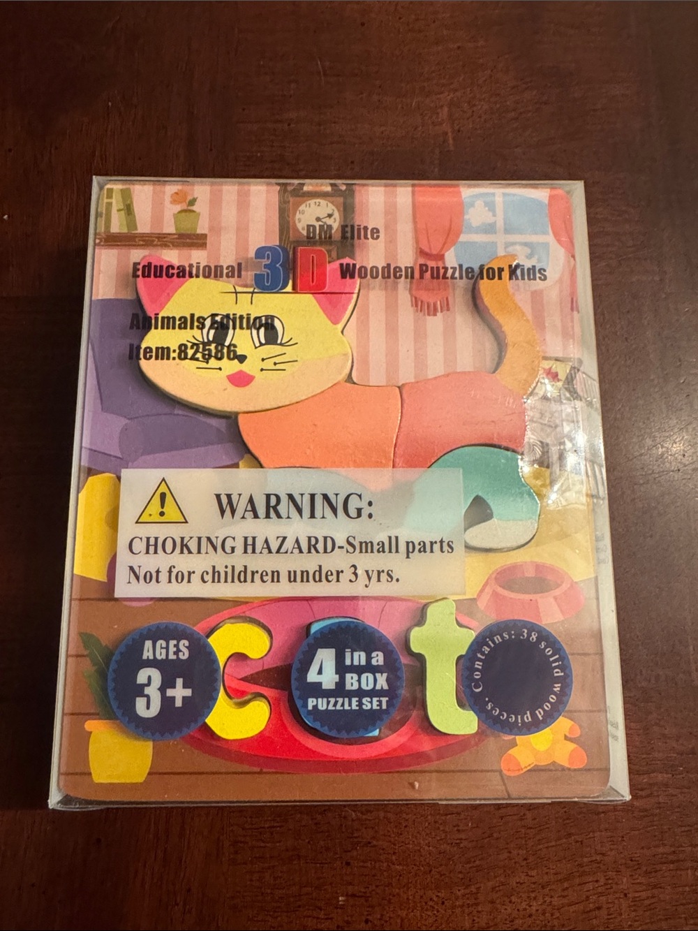 FREE with any purchase 4 pack puzzle set for kids 3+